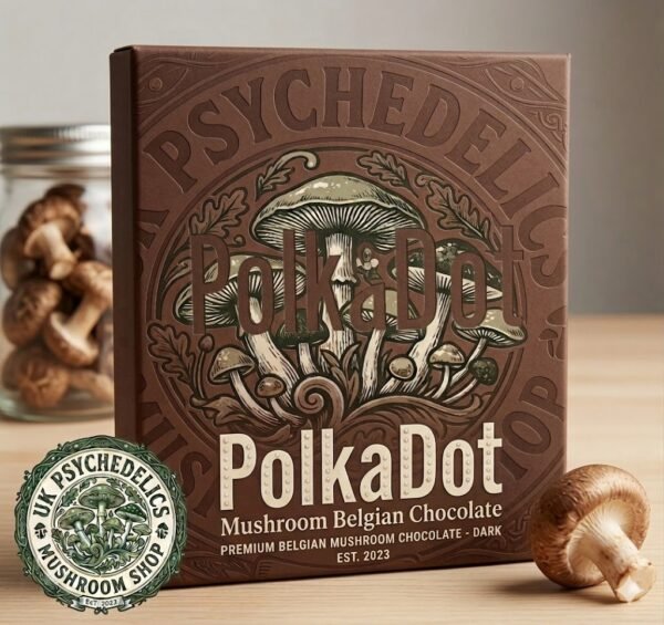 PolkaDot Mushroom Belgian Chocolate Bar